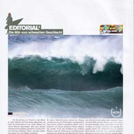 Sweet, my favorite wave shot published in Kiteboarding.de !